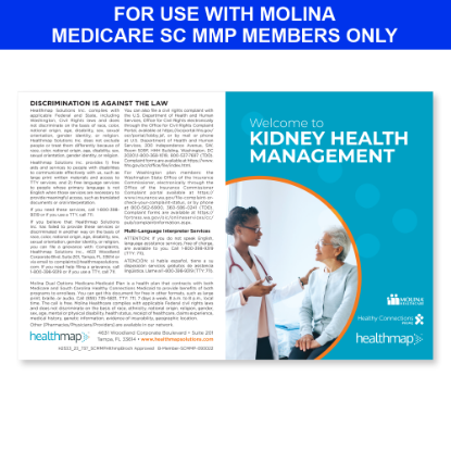 Picture of Molina Medicare SC MMP Member Brochure