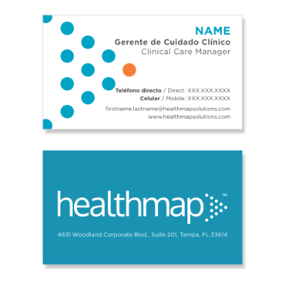 Picture of Healthmap Business Cards - Spanish