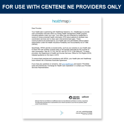 Picture of Centene NE HIPAA Letter