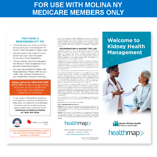 Picture of Molina NY Medicare Member Brochure (Senior Whole Health)