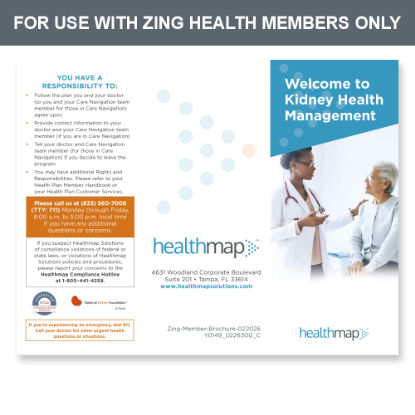 Picture of Zing Member Brochure